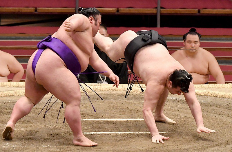 大相撲 明生関  反物端切れ(半反） 相撲⭐︎反物 粗布⭐︎横綱 白鵬関 超貴重！！