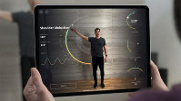 This photo provided by Apple shows the new iPad Pro with augmented reality capabilities. (Apple via AP)