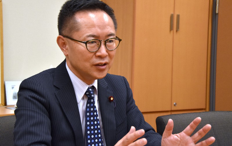 古川元久氏=野原大輔撮影
