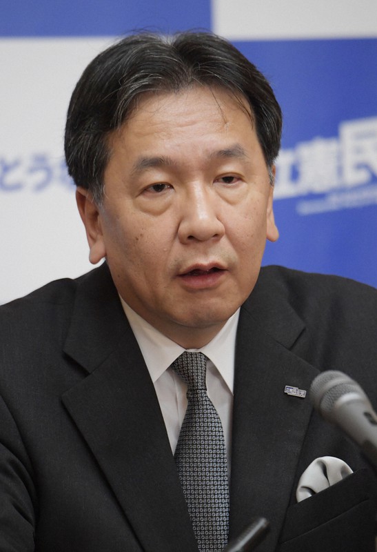 立憲民主党の枝野幸男代表=川田雅浩撮影