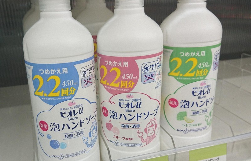 売り上げが堅調な花王の「ビオレ u 泡ハンドソープ」