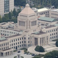 国会議事堂＝本社ヘリから佐々木順一撮影