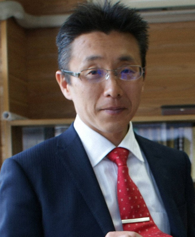 平野嘉也町長=上鶴弘志撮影