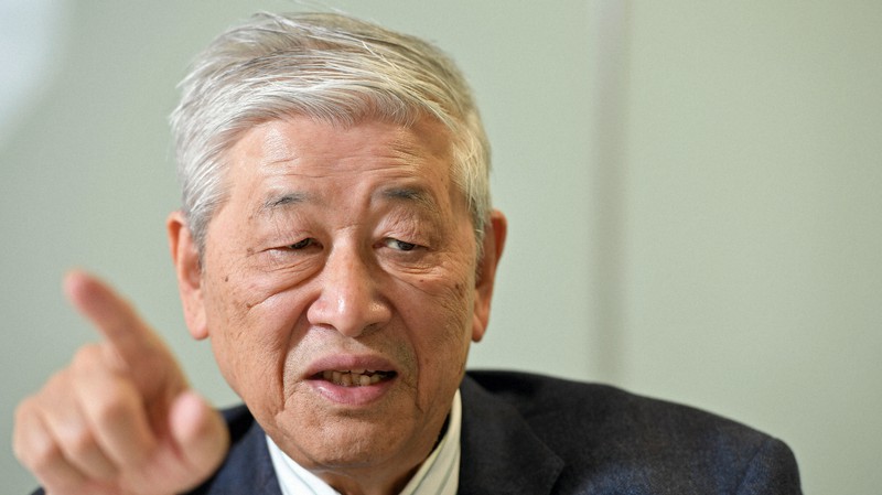 野口悠紀雄・一橋大名誉教授=東京都新宿区西早稲田で2019年12月18日、宮本明登撮影