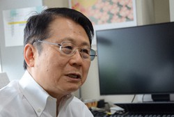 水野和夫さん（田中学撮影）