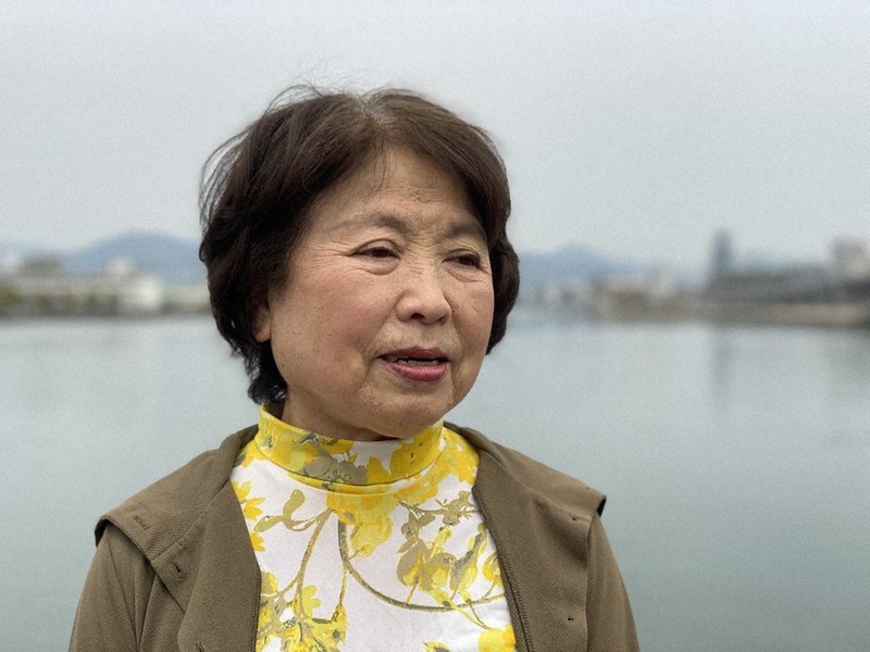 小笠原伸江さん(81)=賀有勇撮影