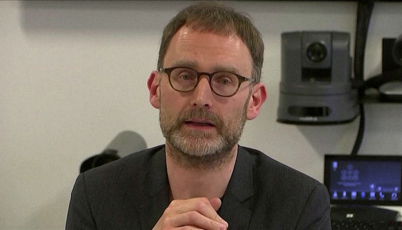 著名疫学者で英政府科学諮問委員を務めるニール・ファーガソン教授=2020年1月22日、ロイター