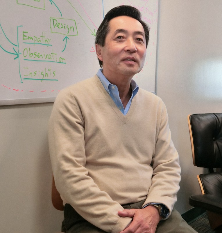 ピーター・F・ドラッカー経営大学院の山脇秀樹教授=米カリフォルニア州クレアモントで2019年3月27日、長野宏美撮影