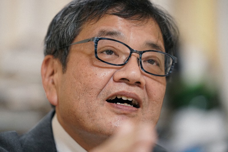 森永卓郎氏=藤井太郎撮影
