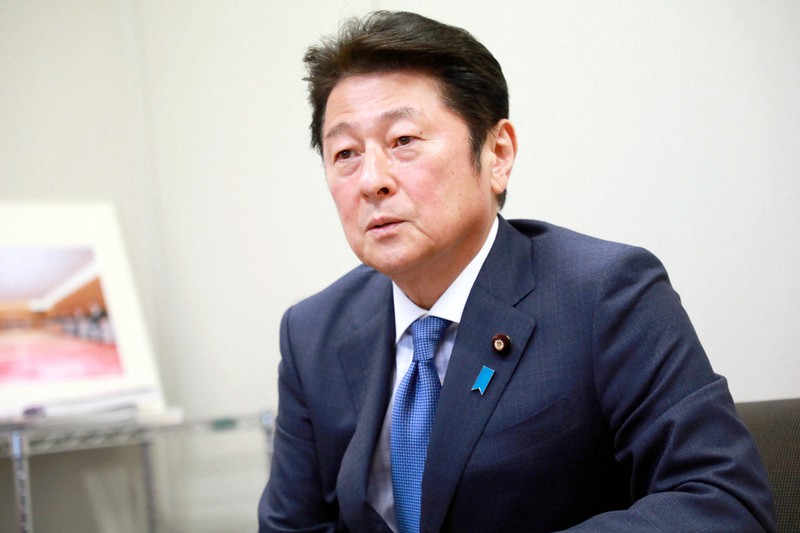 松山政司氏=岡本同世撮影