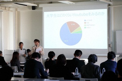 1月に開催した産学連携プロジェクト報告会の様子