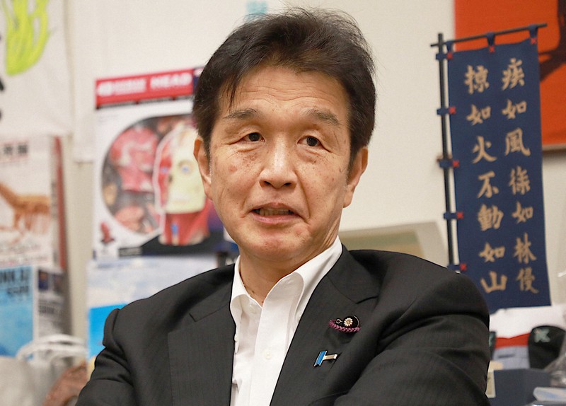 赤池誠章氏=岡本同世撮影