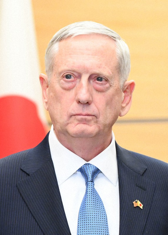 マティス前米国防長官=川田雅浩撮影