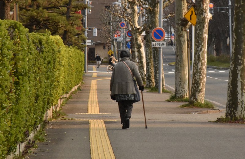 全国最長の睡眠時間となったデータの背景には深刻な高齢化があるとみられる=秋田市で、下河辺果歩撮影