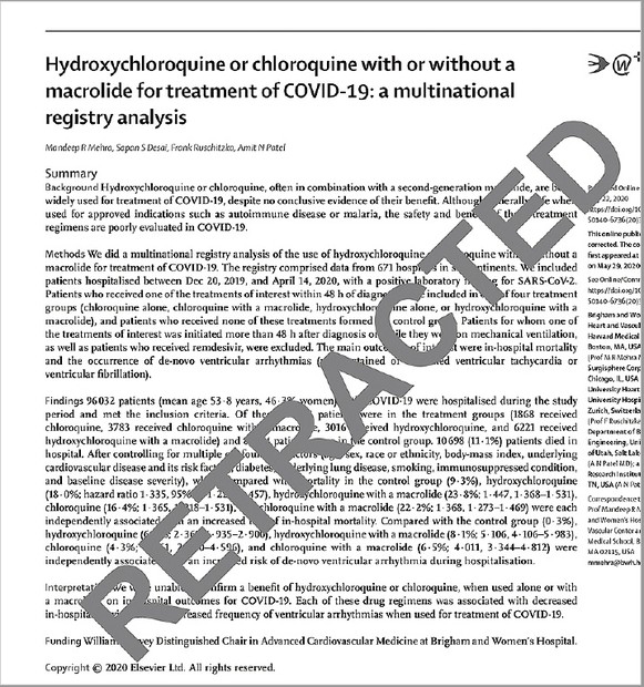 科学ジャーナルは、その雑誌に掲載される論文の頻度で、インパクトファクター(IF)という指標がある。研究者はインパクトファクターのできるだけ高い雑誌に投稿しようとする。今回論文が取り消された「ランセット」はIFが40以上ある名門だった。