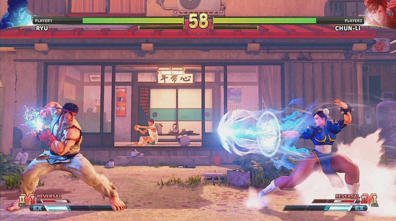 ストリートファイターの対戦画面=カプコン提供