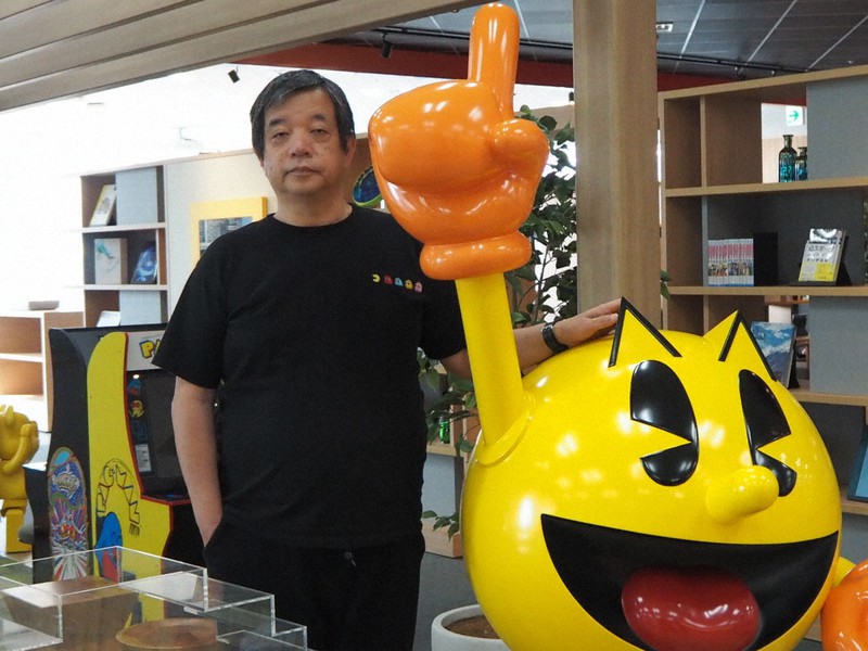 「ゲームやライブ配信への注目が高まった」と語るバンダイナムコエンターテインメントの宮河恭夫社長=東京都港区の本社で2020年5月27日午後4時38分、加藤美穂子撮影