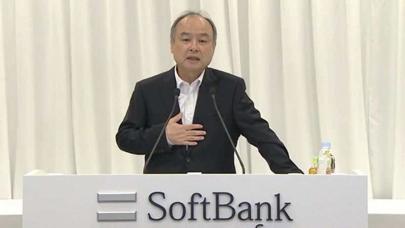 株主総会で経営戦略を語るソフトバンクグループの孫正義会長兼社長=2020年6月25日、同社のホームページから