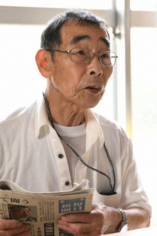 「勝って、他の被害者が声を上げるきっかけにしたい」と語る北三郎さん=東京都内で9日、内藤絵美撮影