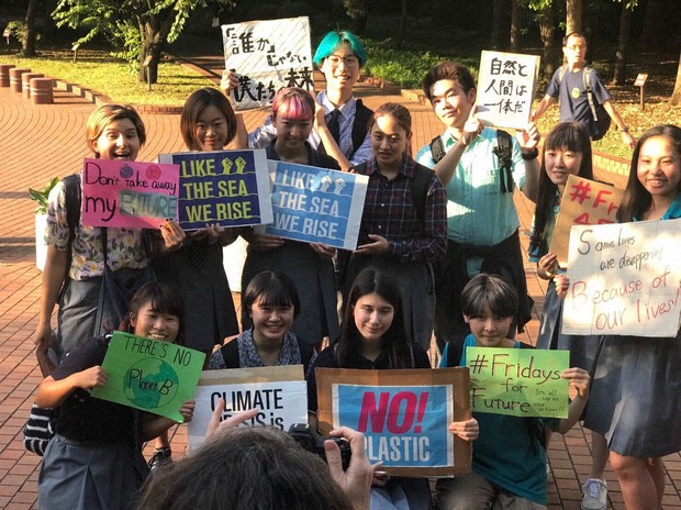 初めての気候マーチ参加、若者が声を上げる意味を実感した=東京・日比谷で2019年5月24日、筆者提供