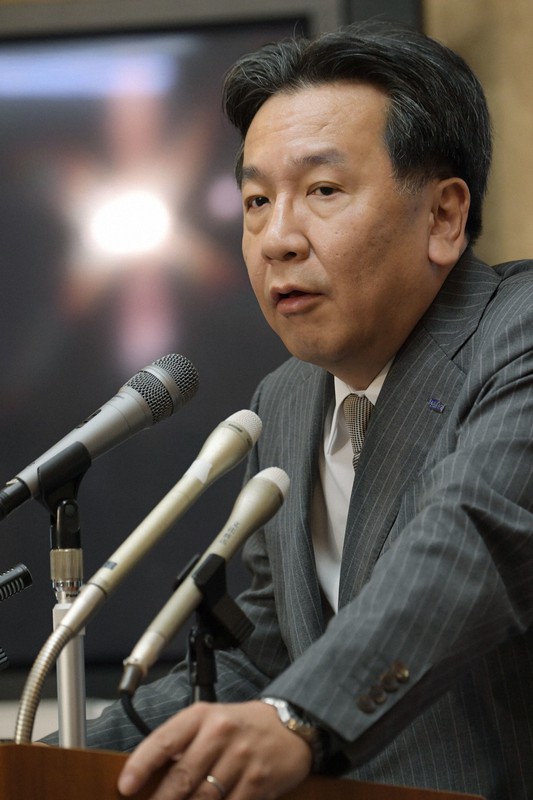 立憲民主党の枝野幸男代表=川田雅浩撮影