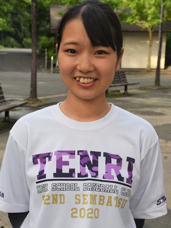 天理野球部マネジャーの沼田真理さん=小宅洋介撮影