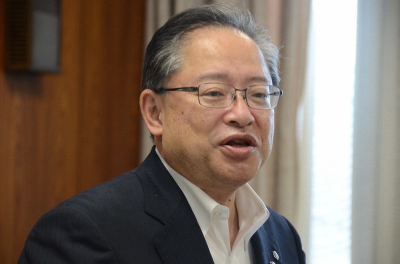 城南信用金庫の川本恭治理事長=東京都品川区で2020年6月29日午前10時53分、松本尚也撮影