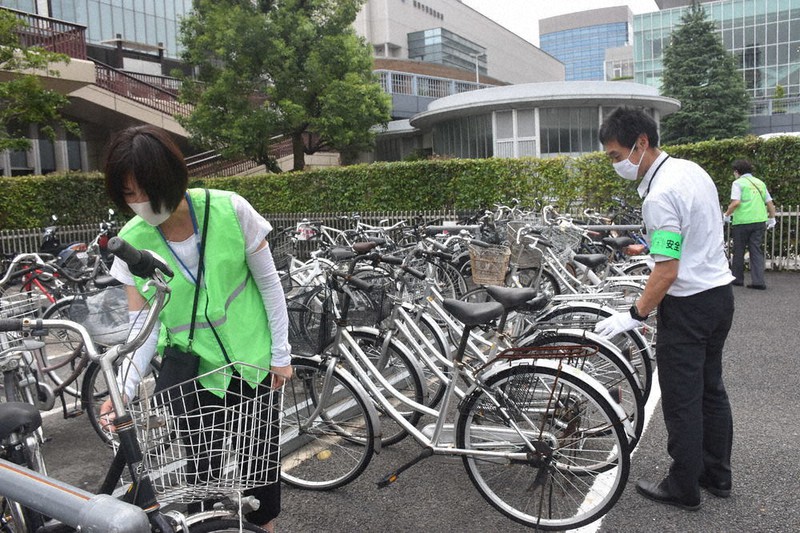自転車盗難被害防止を呼びかけ 岐阜中署 岐阜 毎日新聞