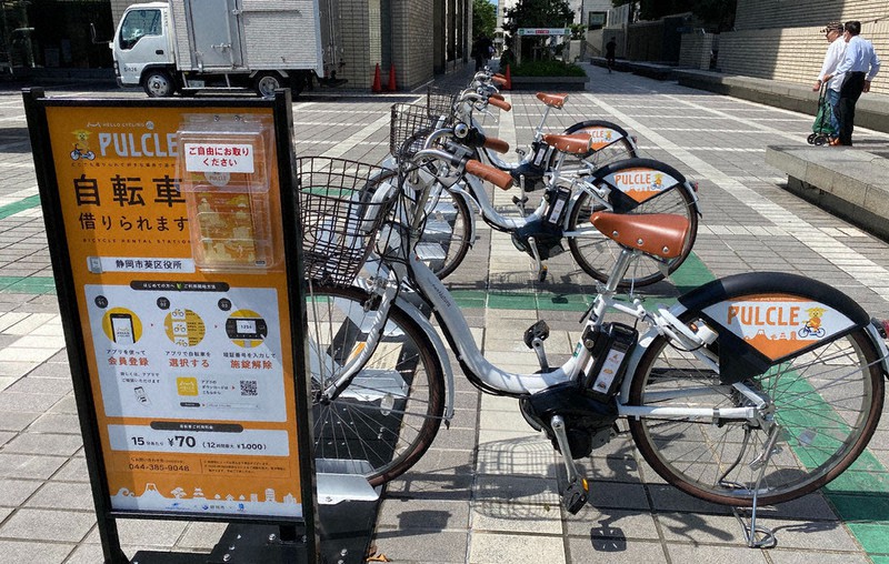 シェアサイクル好評 静岡市が民間企業と運営１カ月半 コロナ禍、通勤の 