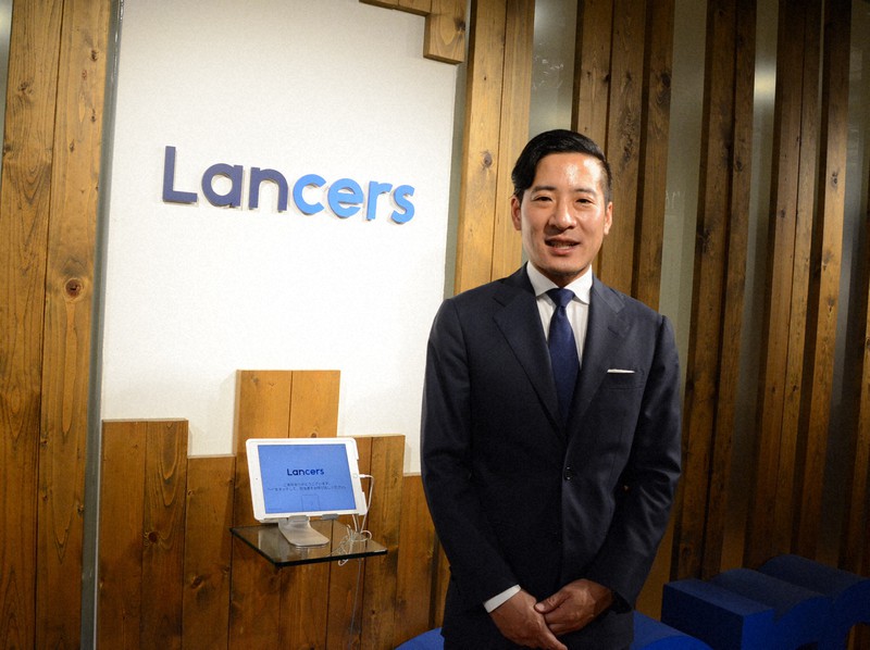 ランサーズの秋好陽介社長=東京都渋谷区で2020年7月7日、松岡大地撮影