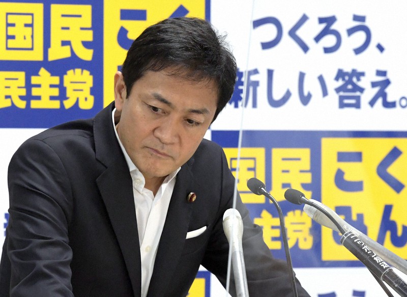 記者会見する国民民主党の玉木雄一郎代表=東京都千代田区の同党本部で2020年8月26日午後2時12分、竹内幹撮影