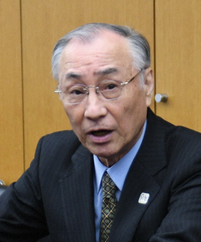 東京都千代田区の石川雅己区長=川村咲平撮影