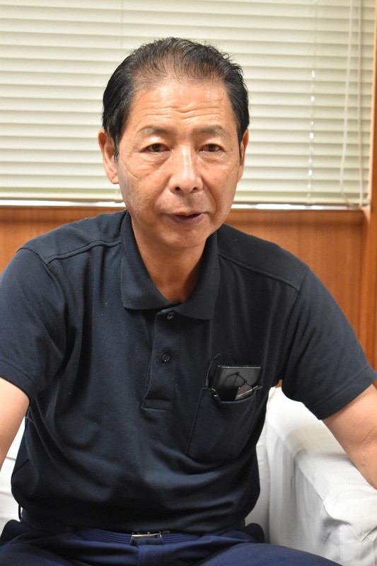 「ダム議論の前にできることをやって」と訴える熊本県相良村の吉松啓一村長=熊本県相良村の村役場で2020年9月2日午前10時56分、平川昌範撮影