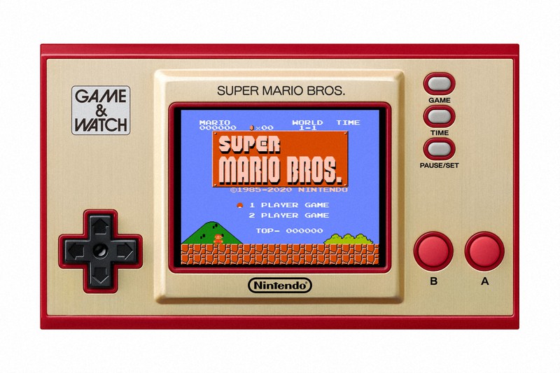 復刻版として発売される「ゲーム&ウオッチ スーパーマリオブラザーズ」=任天堂提供