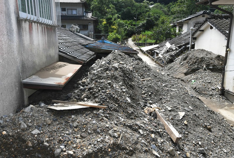 台風10号に耐えられるのか」 遠い復旧、更なる不安 熊本・球磨村