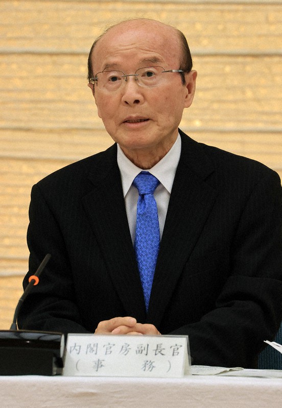 新型コロナウイルス感染症対策調整会議であいさつする杉田和博官房副長官=首相官邸で2020年9月4日午後5時、梅村直承撮影