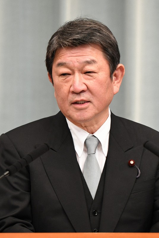 茂木敏充外相＝滝川大貴撮影