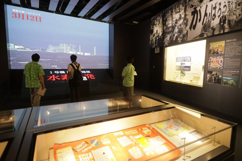 20日にオープンする東日本大震災・原子力災害伝承館=福島県双葉町で2020年9月10日午後1時53分、和田大典撮影