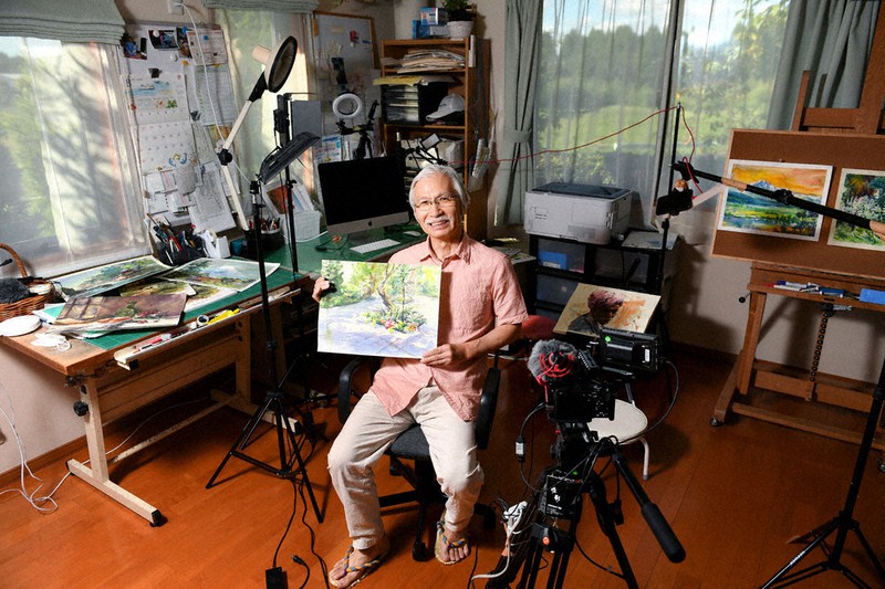 人気ユーチューバーは７３歳 チャンネル登録６８万人 画家 柴崎春通さん 毎日新聞