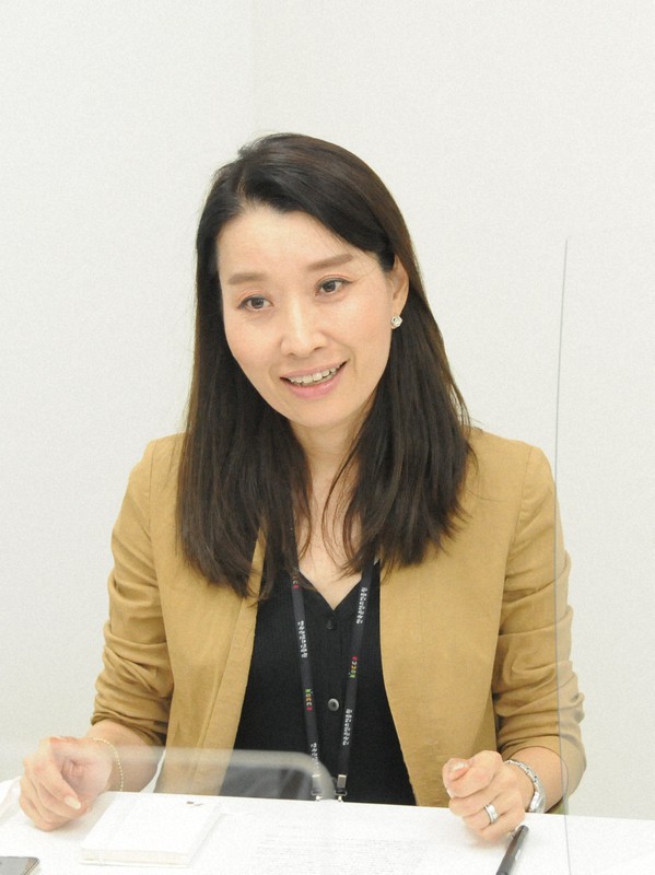 黄仙恵韓国コンテンツ振興院日本ビジネスセンター代表=2020年9月18日、棚部秀行撮影