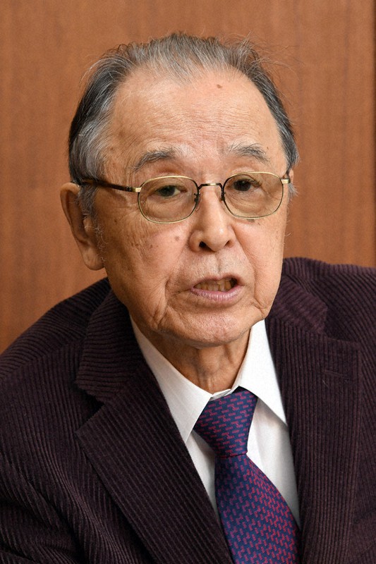 鷹羽狩行さん=東京都新宿区で2017年3月31日、根岸基弘撮影
