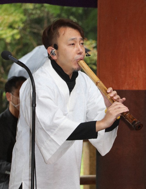 MAKING HISTORY JAPAN 尺八奏者　き乃はち 新型コロナ 疫病退散届け 尺八奏者のき乃はちさん かつらぎ