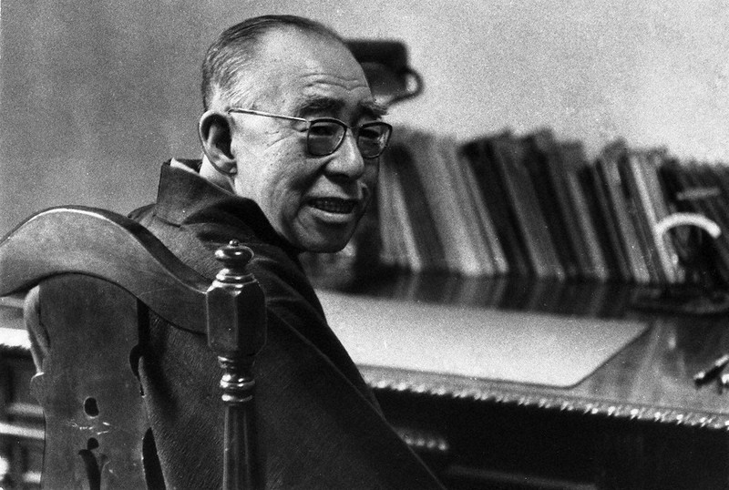 学説を問題視した政府によって京都帝国大を追われた滝川幸辰。戦後は京都大学長に就任した。