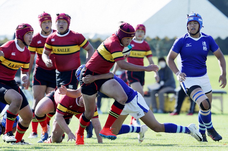 高校ラグビー 北海道ブロック決勝 函館ラサール59 12遠軽 写真特集8 8 毎日新聞