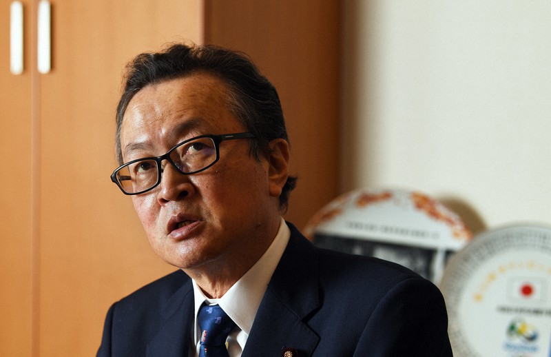 船田元氏=滝川大貴撮影
