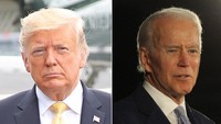 米大統領選で争う共和党のトランプ氏（左）と民主党のバイデン氏