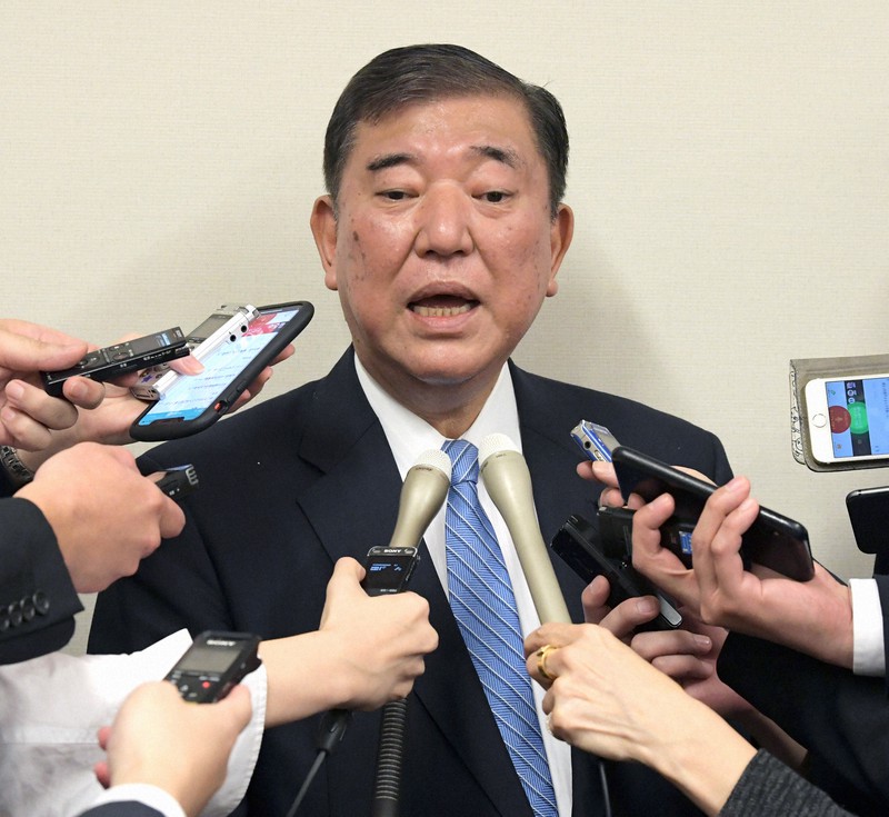 派閥会長の辞任を表明する自民党の石破茂元幹事長=衆院第2議員会館で2020年10月22日午後1時7分、竹内幹撮影