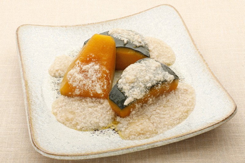 カボチャ含め煮 鳥そぼろあんかけ