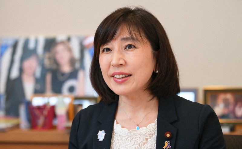 木村弥生氏=手塚耕一郎撮影
