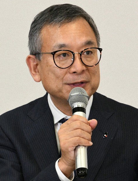 村井満チェアマン=内藤絵美撮影